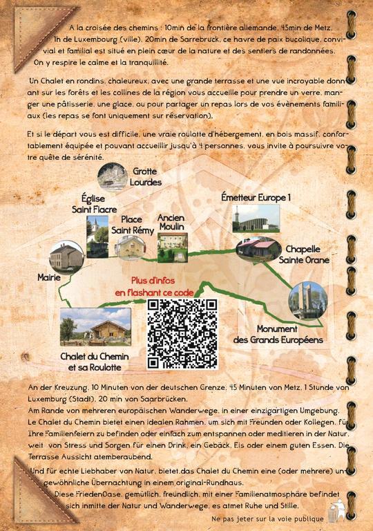 Le Chalet Du Chemin Et Sa Roulotte Berviller-en-Moselle Zewnętrze zdjęcie